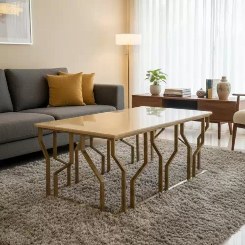 SS RECTANGULAR TABLE RC-02 GOLD
