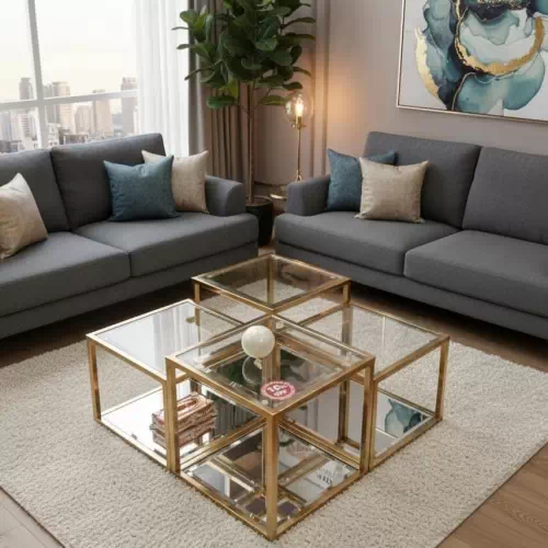 S.S Square Table (4pcs) Set
