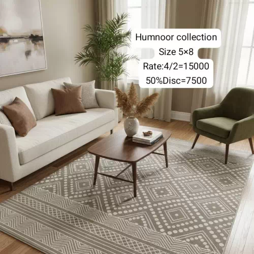 Humnoor Rugs (Size:5’x8′)
