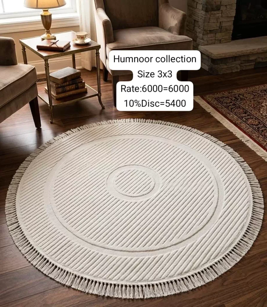 Humnoor Rugs (Size:3’x3′)