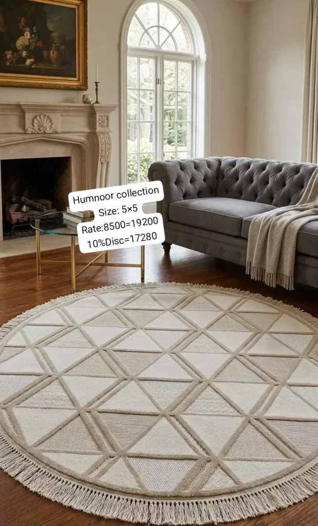 Humnoor Rugs (Size:5’x5′)